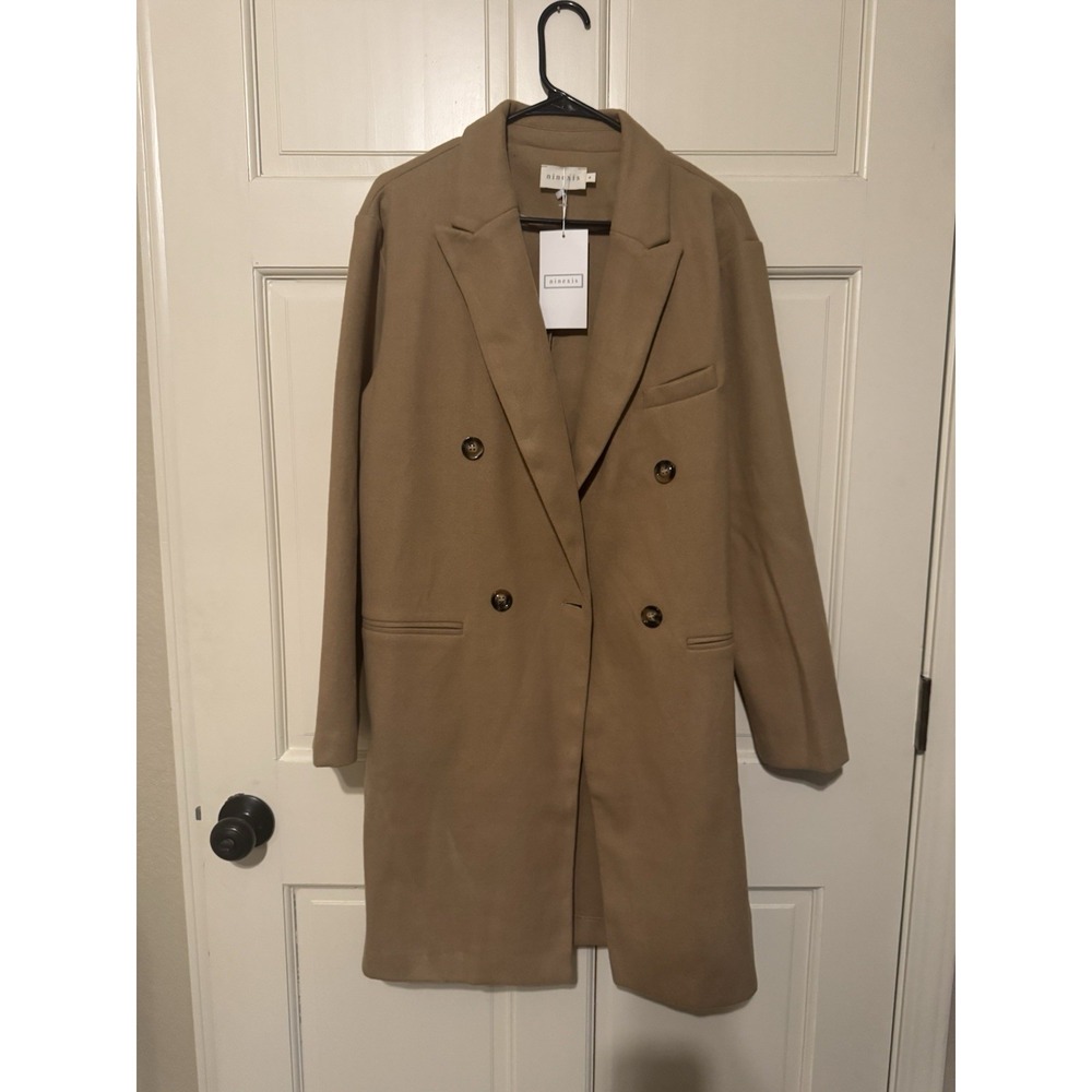 Camel Colored Women's Peacoat Medium Coat Jacket